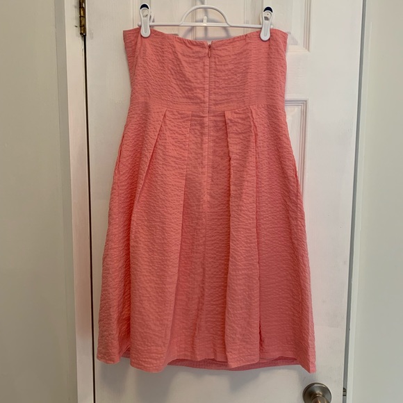 ☀️J.Crew Coral Strapless Dress☀️ - Picture 3 of 7